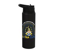 Extra Chromosome Extra Cute World Down Syndrome Awareness Stainless Steel Insulated Water Bottle