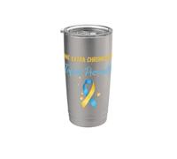 Extra Chromosome Infinite Personality Down Syndrome Ribbon Stainless Steel Insulated Tumbler