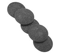 Extra Coarse, 5pcs Replacement Rollers Regular Coarse Replacement Foot Grinder Head Tool for Dead Skin Callus Remover Head Foot Files Electronic Foot File Callus Remover Tool(Black)