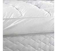 Extra Deep Deluxe Duck Feather Mattress Topper - Soft, Breathable, Comfortable, Anti-Allergenic & Antimicrobial Luxury Bed Pad with 233 Thread Cotton Cover - Size Single, Measures 90 x 190cm
