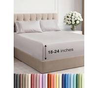 Extra Deep Pocket Sheets - 4 Piece Set - Twin Size - Fits Extra Deep Mattresses