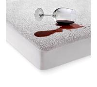 Extra Deep Terry Towelling Towel Mattress Protector Waterproof Fitted Bed Sheet Topper Cover Breathable Non Noisy Anti Bacterial Material (Super King)