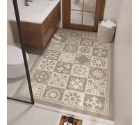 Extra Diatomite Bath Mat Non Slip Washable Absent for Bathtub Shower Kitchen 100x120cm Khaki Color Quick Drying Eco Friendly Design