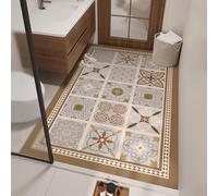 Extra Diatomite Bath Mat Non Slip Washable Absent Rug for Bathtub Shower Kitchen Retro Design 120x140cm Quick Dry Eco Friendly