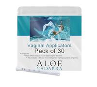 Extra Disposable Vaginal Applicators, Individually Wrapped with Dosage Markings (Pack of 30) by Aloe Cadabra