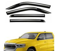 Extra Durable Window Deflectors with Adhesive Tape, Rain Guards Suitable for Dodge Ram 1500 2019-2025 Crew Cab, Sun Visors, Wind Suckers, Air Vent Blinds