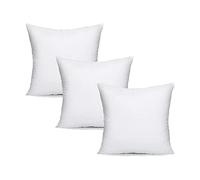 Extra Fill Plump Cushion Inner Pads (Pack of 3), 30 x 50 cm (12" x 18") | 100% Hollowfibre Cushions Inners Fillers Scatters - Cushion Stuffer Inserts, Hollowfibre Pillows (White)