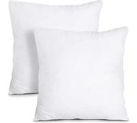 Extra Fill Plump Hollowfibre Cushions Pads Super Soft Inners Fillers Scatters Quick Rebound Fluffy Cushion Stuffer Inserts, Perfect for Sofa Bed Office Car or Pets Cushion (20 x 20 inch Pack of 2)