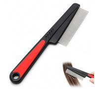 Extra-Fine Stainless Steel Nit Comb for Head Lice & Egg Removal | Rounded micro-groove teeth glide snag-free through hair, reusable long-lasting build, suitable for all family members