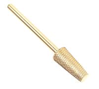 Extra Fine Tapered Nail Drill Bit Tungsten Steel Gold | Xf 2.35mm Shaft Diameter, Lightweight Plastic Core, Replaces Small Grinding Wheel, No Dust Pollution