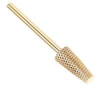 Extra Fine Tapered Tungsten Steel Nail Drill Bit for Nails | Gold Finish, 2.35mm Shaft Diameter, Plastic Body, Dust-free Operation, Safe Use, Removes Dead Skin