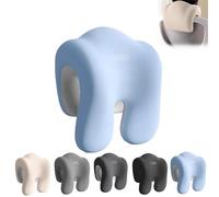 Extra Firm Office Chair Headrest Attachment - Ergonomic Neck Support Pillow for Office Chairs, Adjustable Head Rest with Memory Foam for Back Pain Relief & Posture Support (Sky Blue)