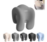 Extra Firm Office Chair Headrest Attachment - Ergonomic Neck Support Pillow for Office Chairs, Adjustable Head Rest with Memory Foam for Back Pain Relief & Posture Support (Grey)