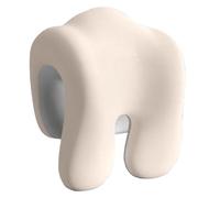 Extra Firm Office Chair Headrest Attachment - Ergonomic Neck Support Pillow for Office Chairs, Adjustable Head Rest with Memory Foam for Back Pain Relief & Posture Support (White)