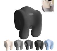 Extra Firm Office Chair Headrest Attachment - Ergonomic Neck Support Pillow for Office Chairs, Adjustable Head Rest with Memory Foam for Back Pain Relief & Posture Support (Black)