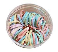Extra Firm Woven Hair Rings Colorful Ponytail, Mixed colors | Colorful Premium Flexible Ponytail Accessories, Thick Woven Styles Without Harm Hair Rings, Multi Colored