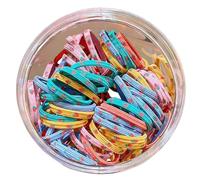 Extra Firm Woven Hair Rings Colorful Ponytail, Strawberry | Colorful Premium Flexible Ponytail Accessories, Thick Woven Styles Without Harm Hair Rings, Multi Colored