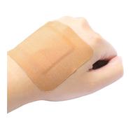 Extra Flexible Fabric Plaster, Water-Repellent Breathable Strips, Stretchy Large Fabric Plasters, Strong Adhesion, Tan, 20PCS