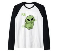 Extra Furrestrials Alien Celestial Dog Lover Outer Space UFO Raglan Baseball Tee