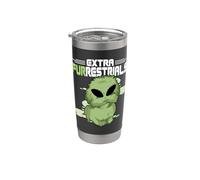 Extra Furrestrials Alien Celestial Dog Lover Outer Space UFO Stainless Steel Insulated Tumbler