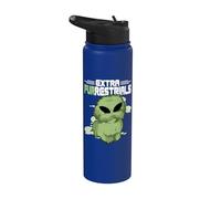 Extra Furrestrials Alien Celestial Dog Lover Outer Space UFO Stainless Steel Insulated Water Bottle