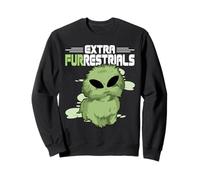Extra Furrestrials Alien Celestial Dog Lover Outer Space UFO Sweatshirt