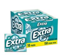 EXTRA Gum Polar Ice, Sugarfree Mint Chewing Gum Bulk Pack, 15 Ct, 10 Pack