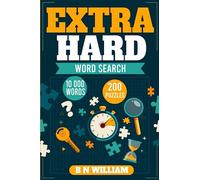 Extra Hard Word Search for Adults, Seniors and Teens: 200 Puzzles and 10,000 Words in Difficult Activity Book,