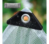Extra Heavy Duty 200GSM Transparent Clear Tarpaulin 2m x 3.7m Waterproof Tarp Cover for Outdoor Use Camping and Construction & Long Lasting Protection