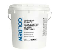 Extra Heavy Gel Matte by GOLDEN 128 fl. oz. Jar Professional Acrylic Gel Medium Semi-Transparent