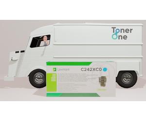 Extra High Capacity Lexmark C242XC0 Toner Cartridge (Return Program) - Cyan