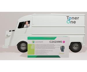 Extra High Capacity Lexmark C242XM0 Toner Cartridge (Return Program) - Magenta