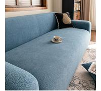 Extra Lar 360cm Stretch Sofa Cover - Washable Slipcover for 4 Seater & L S Sofas, Pet Proof, Deep Seat Protect, Bei, Perfect for UK Homes