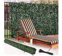 Extra Lar Artificial Ivy Leaf Roll - Garden Sning Fence Detive Hed Cover Various Sizes: 0.5x1m to 2X Ideal for Outdoor Privacy & Det