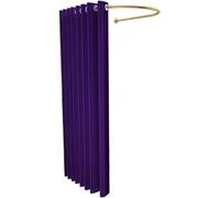Extra Lar Portable Privacy Dressing Room for Presentat Stands, Ideal for Clothing Stores, Features Blackout ain, Clothes Rod, and Hoo (Purple, 85x80)