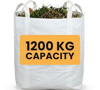 Extra Large 1.2 Tonne Builders Bag - FIBC Ton Bag - Heavy-Duty Polypropylene Bulk Bags with Reinforced Lifting Loops and Stitching - Reusable Dumpy Rubble Sack for Industrial or Garden Use
