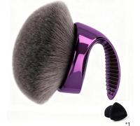 Extra Large 11cm Kabuki Body Brush - Self Tanner & Bronzer Applicator for Legs, Face & Back - Soft Vegan Bristles, Wet & Dry Use - Durable Blending Tool (Purple)