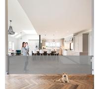 Extra Large 120 Inch Household Barrier, Retractable Baby Barrier, Pet Barrier, Kids Mesh Inner Barrier for Large Openings,