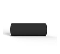 (Extra Large 25x75cm, Black ) Round Bolster Pillow Filled with Virgin hollow Fiber-back neck Support Pillow with Free 100% Cotton Cover