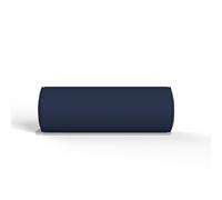 (Extra Large 25x75cm, Navy Blue) Round Bolster Pillow Filled with Virgin hollow Fiber-back neck Support Pillow with Free 100% Cotton Cover