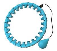 Extra Large 32 Knots Weighted Smart Hula Hoop for Adults Women, Exercise Weight Loss Infinity Hoop with Weight Ball, Detachable Knots Fitness Hula Hoop with Rotation Massage XXXL (Blue,32 Knots)