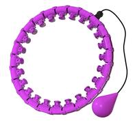 Extra Large 32 Knots Weighted Smart Hula Hoop for Adults Women, Exercise Weight Loss Infinity Hoop with Weight Ball, Detachable Knots Fitness Hula Hoop with Rotation Massage XXXL (Purple,32 Knots)