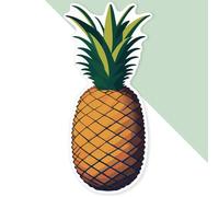 Extra Large 460mm 'Pineapple ' Permanent Sticker Decal for Cars/Windows/Bins/Walls (DW00117175)