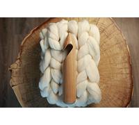 Extra Large 50mm Crochet Hook - Handcrafted from Natural Wood for Chunky Yarn Creations