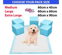 (Extra Large 60cm x 90cm (20 Pads)) HEAVY DUTY LARGE PUPPY TRAINING PET PADS FLOOR WEE PEE TOILET PAD DOG CAT MATS