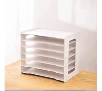 Extra Large A3 Paper Storage Unit for Office & School - White Desk Folder Shelf File Magazine Rack Desktop Tray for Efficient Workspace Management
