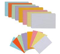 Extra-Large A5 Lined Sticky Note Pads, 25 Sheets per Pad, 8 Assorted Pastel Colors, Big Ruled Adhesive Memo Pads for Office, School, and Home Organization, Pack of 8