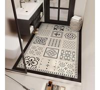 Extra Large Absorbent Bathroom Mat Non-Slip Diatomite Kitchen Rug Quick-Drying Washable Bath and Dish Mat (Beige 120x180cm)