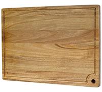 Extra Large Acacia Wood Cutting Board 20 x 14 Inch - Caperci Better Kitchen Chopping Board with Juice Groove & Handle Hole for Meat (Butcher Block) Vegetables and Cheese