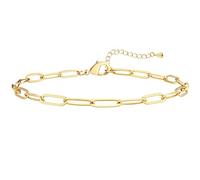 Extra Large Anklets for Women Large Ankle, 14K Real Gold Stack Anklets for Women Waterproof, 10"+2" Adjustable Non Tarnish Large Ankle Bracelets for Women Big Ankles, Ankle Bracelets Set Vacation